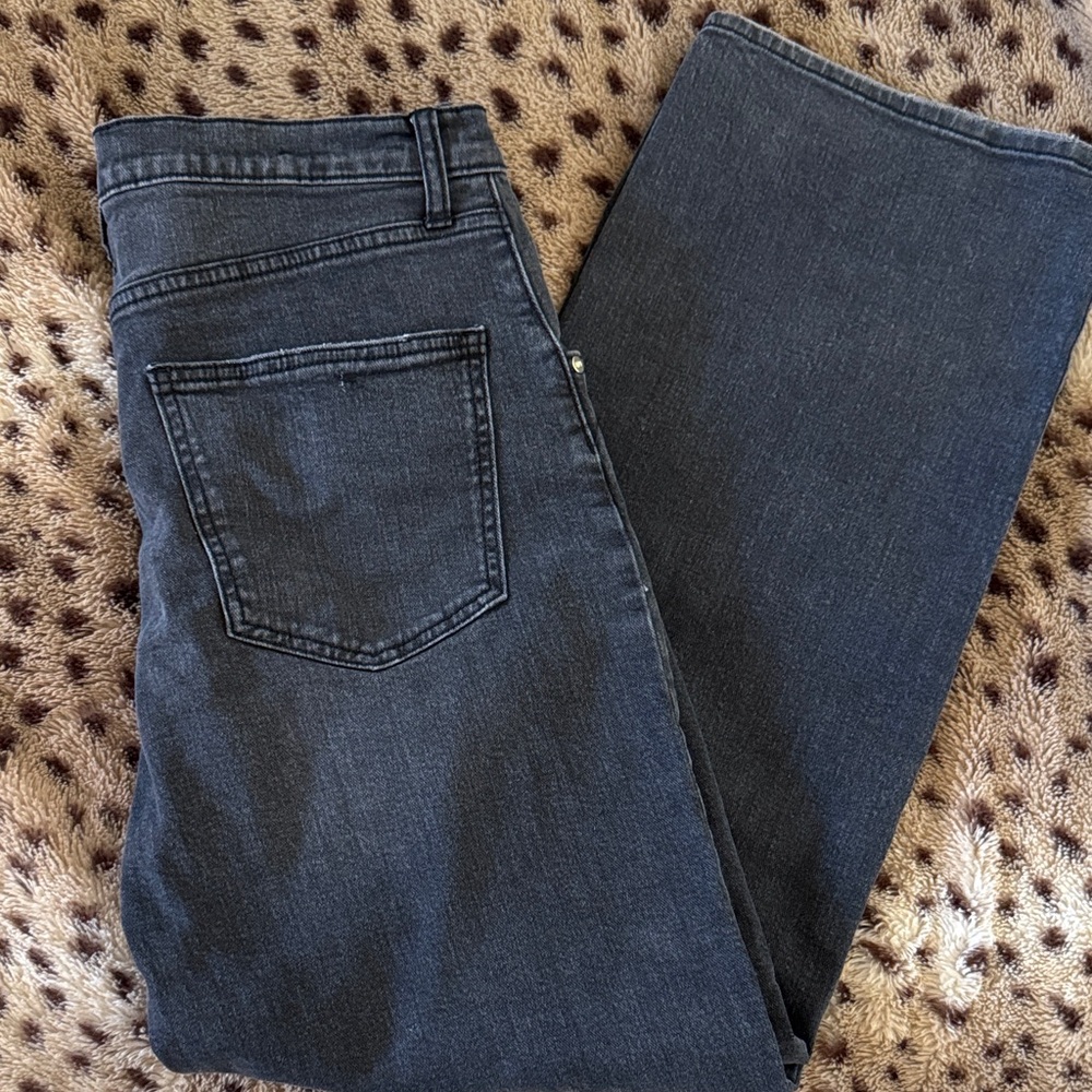 Charcoal Flare & Wide Leg Jeans